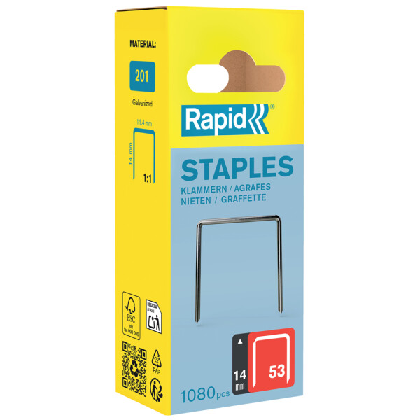 Rapid Feindrahtklammern Typ 53, 12 mm, Kleinpackung
