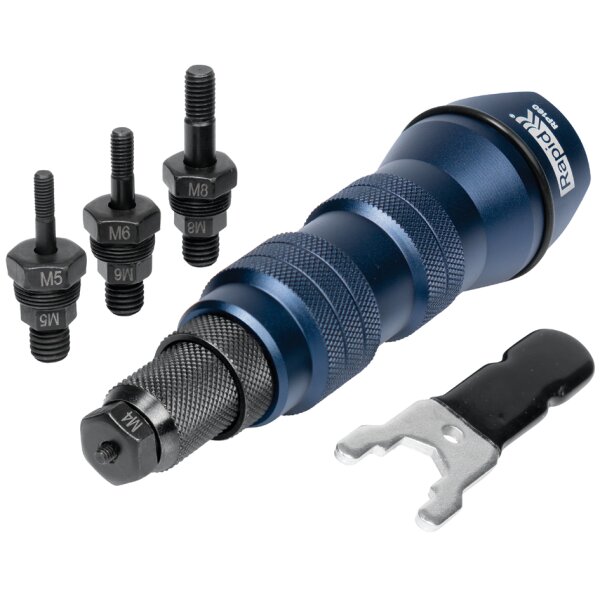 Rapid Nietmutter-Adapter RP160, aus Stahl Aluminium, blau