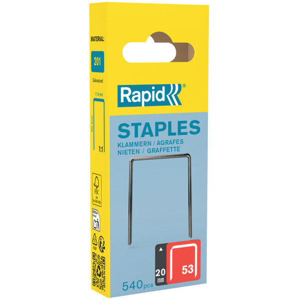 Rapid Feindrahtklammern Typ 53, 14 mm, Kleinpackung