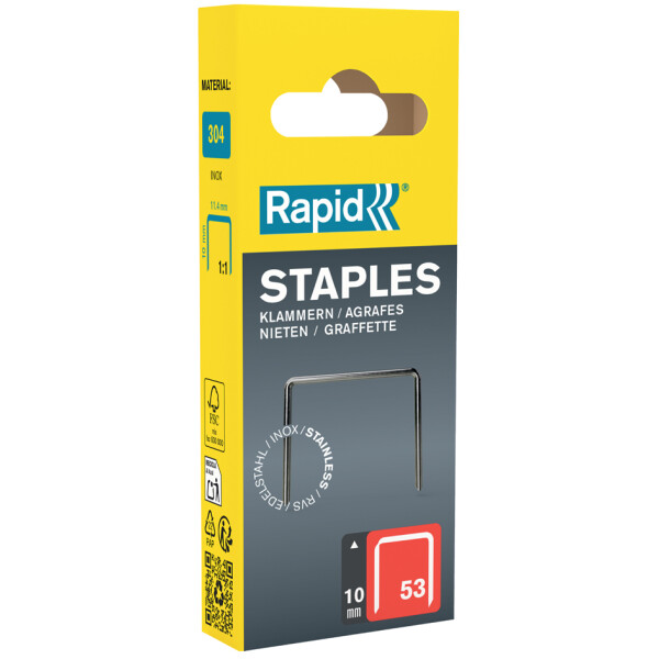 Rapid Feindrahtklammern Typ 53, 10 mm, Kleinpackung