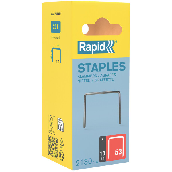 Rapid Feindrahtklammern Typ 53, 6 mm, Kleinpackung