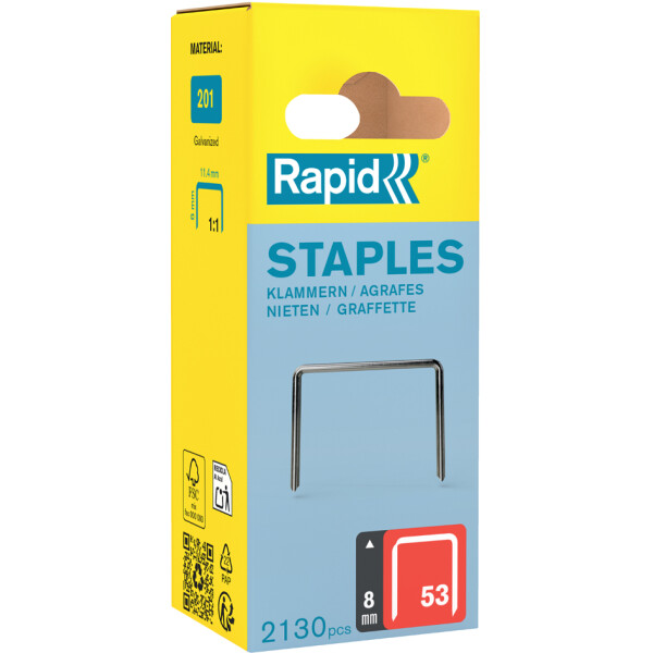 Rapid Feindrahtklammern Typ 53, 6 mm, Kleinpackung