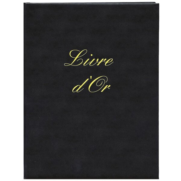 ELVE G&auml;stebuch "Livre dOr", 210 x 160 mm, schwarz