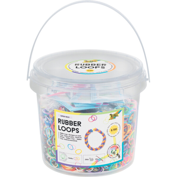 folia Rubber Loops Super Pack, 5.700 Teile, im Eimer