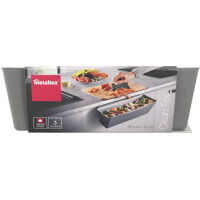 metaltex Auffangschale für Küchenabfälle Cleantex, grau