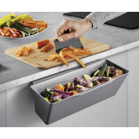 metaltex Auffangschale für Küchenabfälle Cleantex, grau