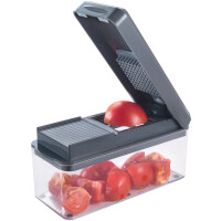 metaltex 12in1 Obst- Gemüseschneider Slice-Cube, grau
