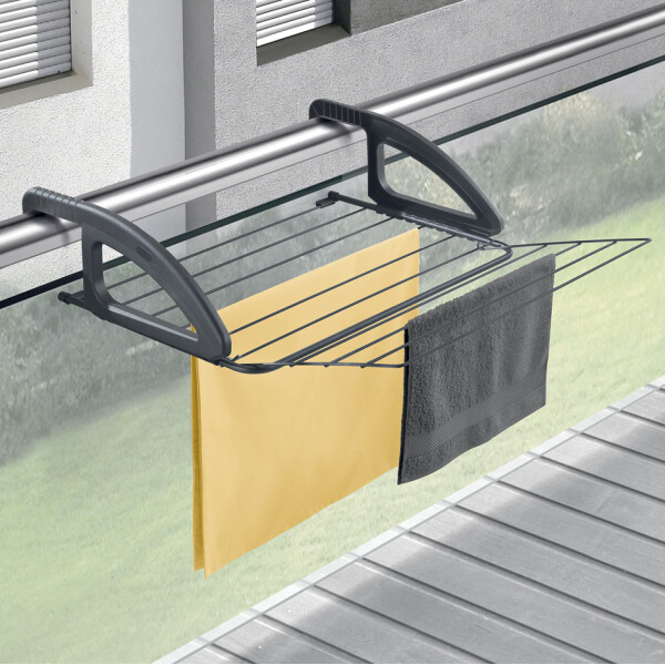 metaltex Heizungs- &amp; Balkon-W&auml;schetrockner Bries ONYX