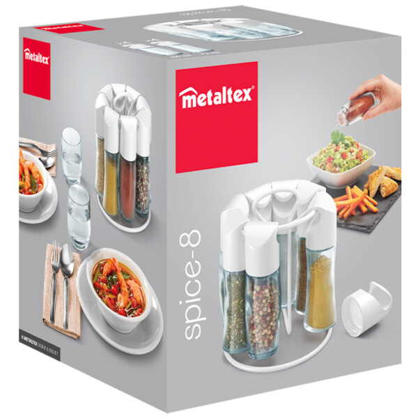 metaltex Gew&uuml;rzst&auml;nder Spice 8, unbest&uuml;ckt, rund, schwarz