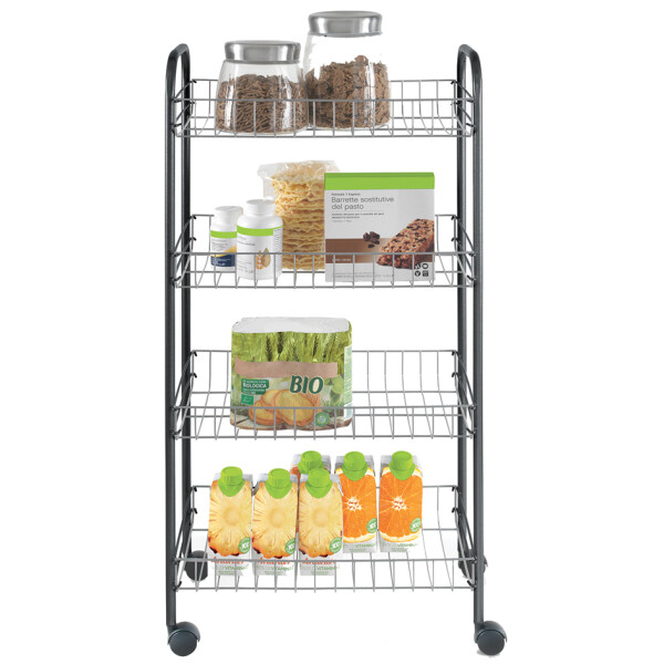 metaltex Allzweckwagen Sprinter, 3 Etagen, silber-schwarz