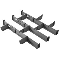 metaltex Schubladen-Organizer Multi-Fit PLUS, ABS, grau