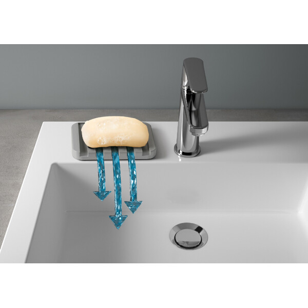 metaltex Seifenablage Gravity-Soap, grau