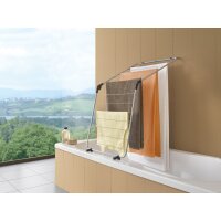 metaltex Badewannen-Wäschetrockner Nevis ONYX, matt-schwarz