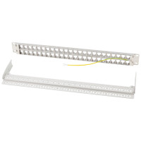 LogiLink 19" Keystone Patch Panel, 48 Port, geschirmt