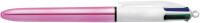 BIC Druckkugelschreiber 4 Colours Shine, 0,32 mm, silber