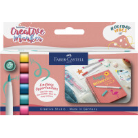 FABER-CASTELL Creative Marker GOLDFABER, 6er Etui Holiday