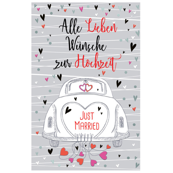SUSY CARD Hochzeitskarte "VW Bus"