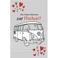 SUSY CARD Hochzeitskarte "VW Bus"