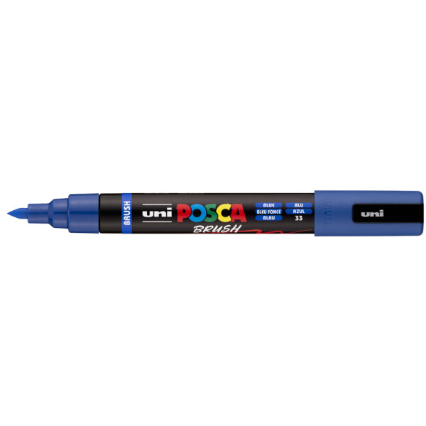 POSCA Pigmentmarker PC-5BR BRUSH, 8er Etui, farbig sortiert
