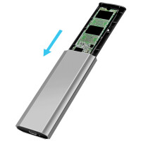 LogiLink USB 3.2 Festplattengehäuse, SSD, M.2 NVMe,...
