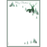 sigel Weihnachts-Motiv-Papier "Golden Greens", A4, 90 g qm