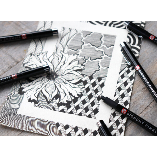 ROYAL TALENS Pigment Fineliner Complete, schwarz, 6er Set