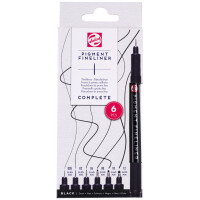 ROYAL TALENS Pigment Fineliner Complete, schwarz, 6er Set