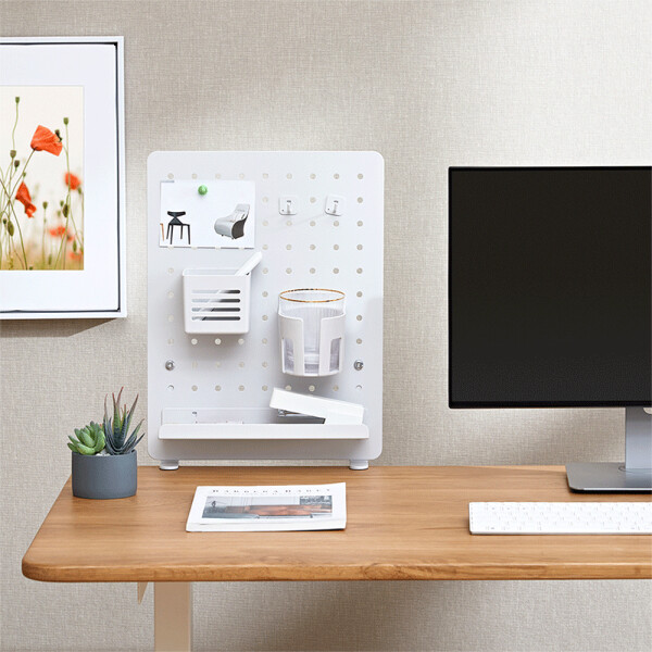 LogiLink Lochplatten-Organizer, für Klemmmontage, weiß