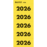 LEITZ Ordner-Inhaltsschild "Jahreszahl 2026", gelb
