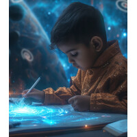 LogiLink LCD Kinderschreib- & Maltafel, 8,5 Zoll, pink