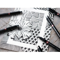 ROYAL TALENS Pigment Fineliner Medium, schwarz, 3er Set