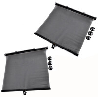 IWH KFZ-Sonnenschutzrollo, schwarz, 2er Set
