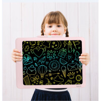 LogiLink LCD Kinderschreib- & Maltafel, 14 Zoll, pink