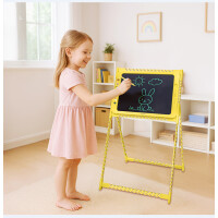 LogiLink LCD Kinderschreib- & Malttafel, 19 Zoll, gelb