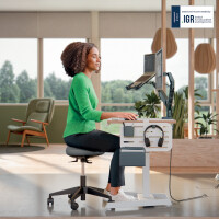 LEITZ Sitzhocker Ergo Active mit Rollen + Balancekomfortsitz