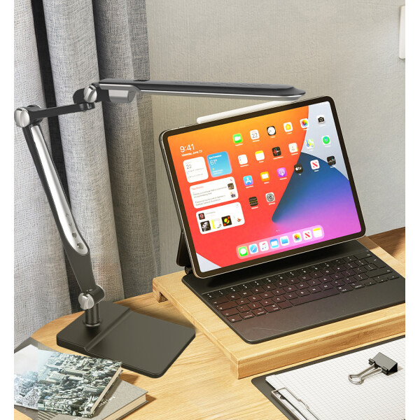 PAPERFLOW LED-Tischleuchte SANA, Standfu&szlig;, schwarz