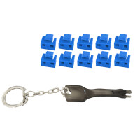 shiverpeaks RJ45-Port Blocker mit Schlüssel, rot