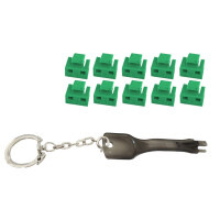 shiverpeaks RJ45-Port Blocker mit Schlüssel, rot
