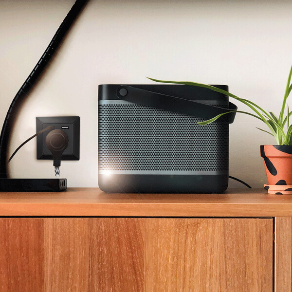 LogiLink Unterputz-Steckdose, 1x CEE 7 3, 1x USB-A, 1x USB-C