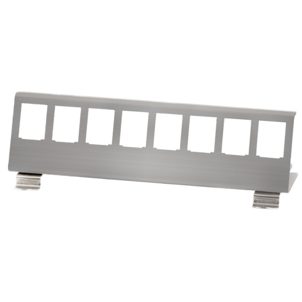 LogiLink Hutschienenhalter f&uuml;r 4 Keystone Module, Edelstahl