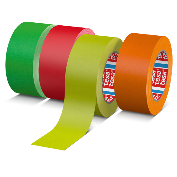 tesa Gewebeband 4671 Neon, 25 mm x 25 m, neon-gr&uuml;n