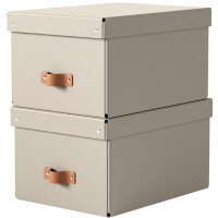 LEITZ Aufbewahrungsbox-Set Puro, Karton, 17 Liter, beige