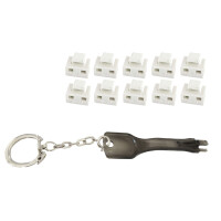shiverpeaks RJ45-Port Blocker mit Schlüssel, blau