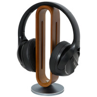 LogiLink Kopfhörer-Ständer aus Bambusholz,...