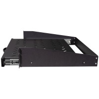LogiLink 19" Fachboden mit Griff, 2 HE, ausziehbar,...
