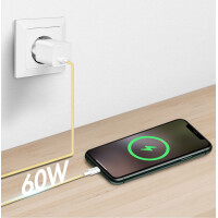 LogiLink USB 2.0 Kabel, USB-A - USB-C Stecker, 0,5 m, rosa