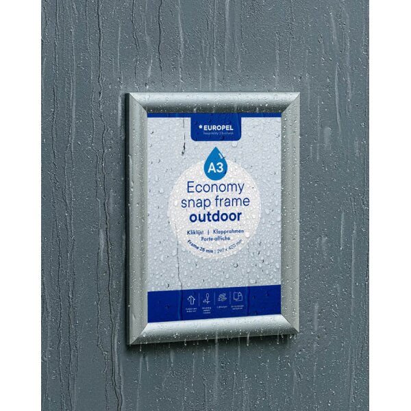 EUROPEL Plakatrahmen ECONOMY OUTDOOR, DIN A4
