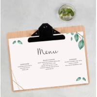 EUROPEL Speisekarten-Klemmbrett, DIN A4, quer, Bambus