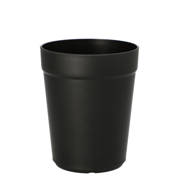 PAPSTAR Circulware Mehrweg-Trinkbecher, PP, 0,3 l, schwarz