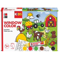 Marabu KiDS Window Color-Set "Bauernhof", 6 x 25 ml